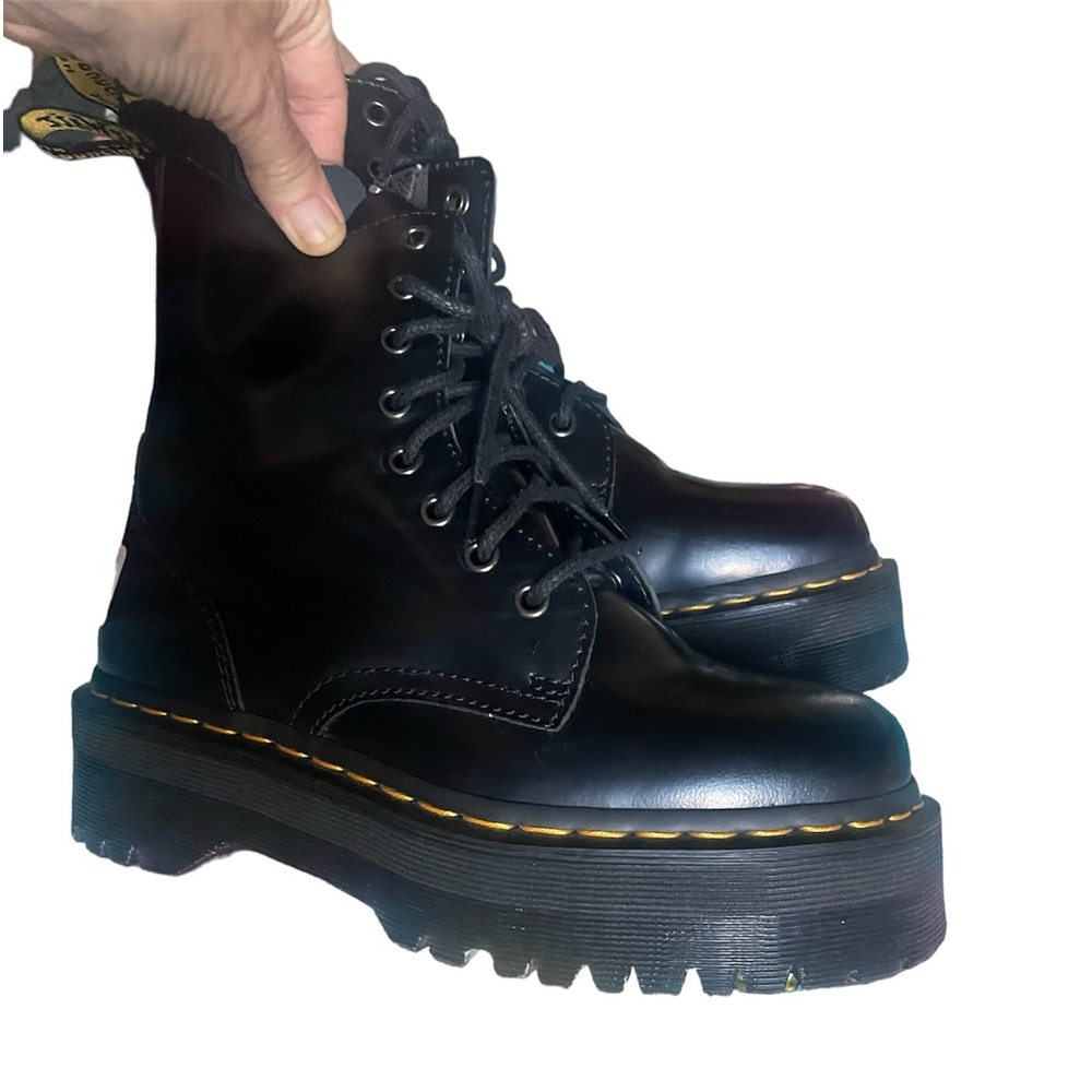 Dr Martin jadon leather platform boots